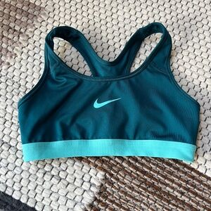 Nike Dri-Fit Racerback Sports Bra – Blue & Turquoise – Size Small